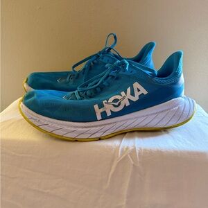 Hoka Teal and White Athletic Shoes Men’s size 12.5